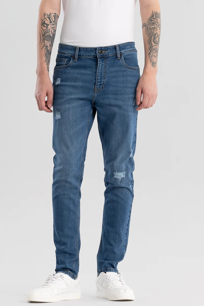 Denity Slim Fit Blue Jeans