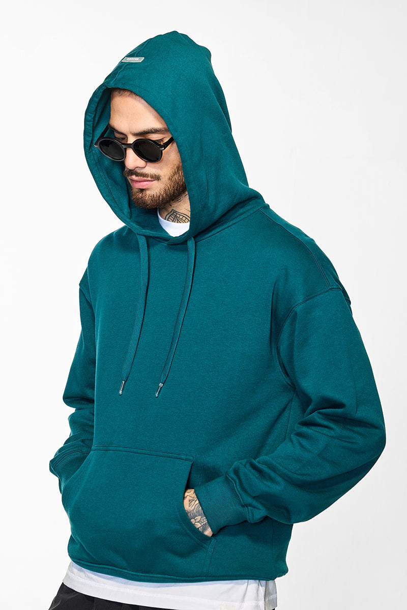 Core Lab Teal Solid Hoodie