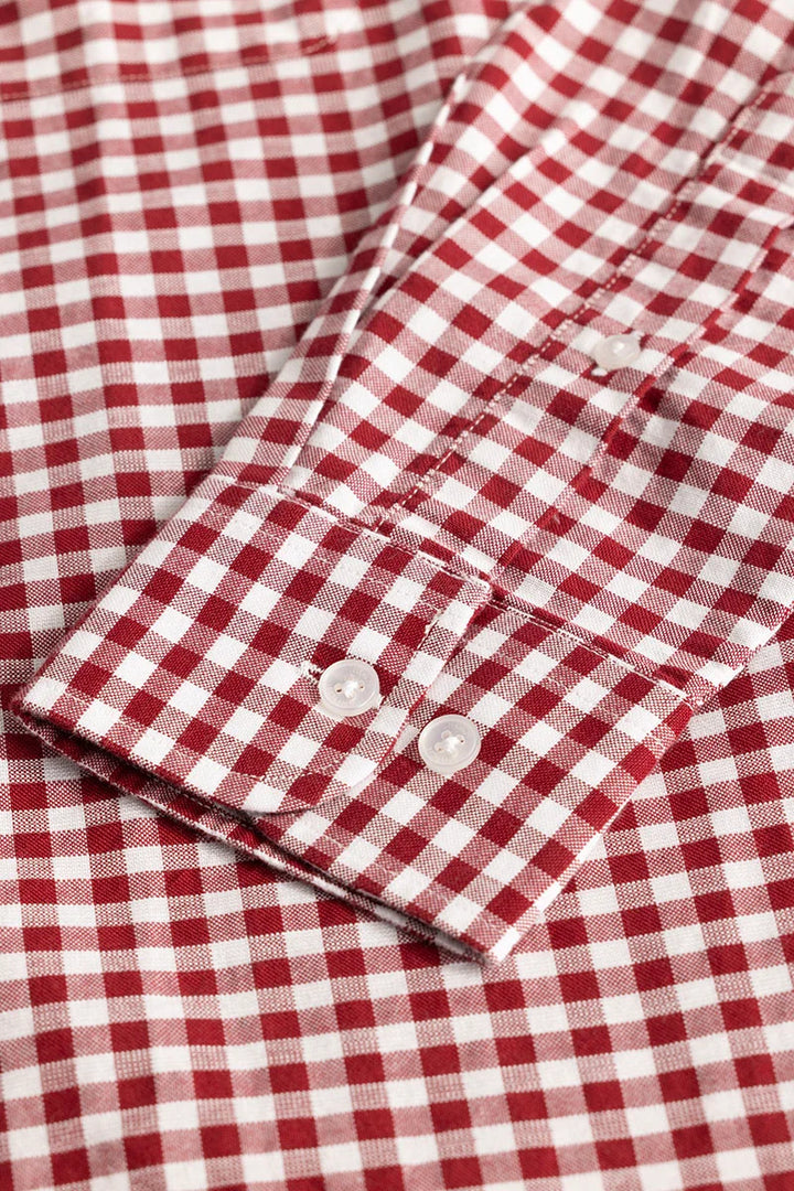 Red Gingham Checks Shirt