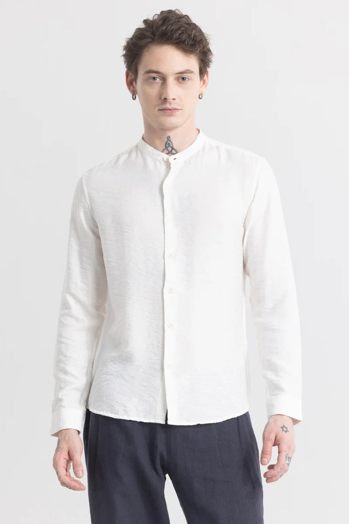 CharmShirt White Plain Shirt