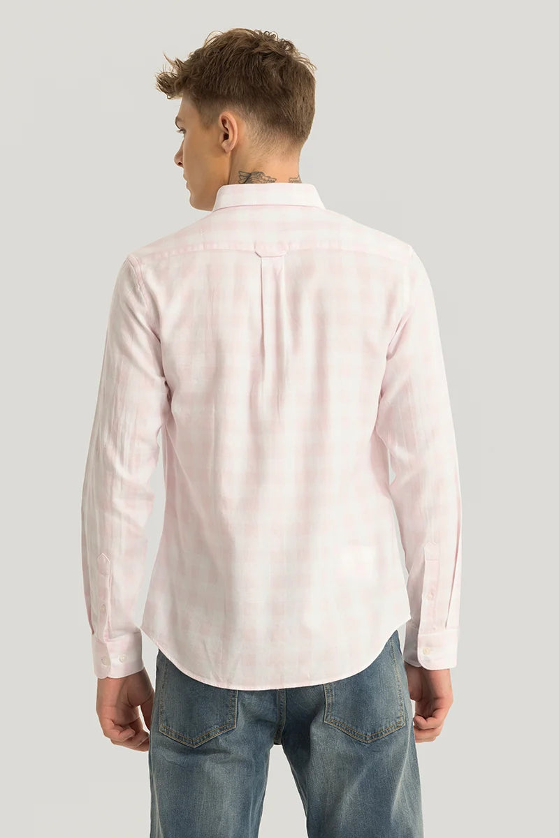 Nicolas Light Pink Checks Shirt