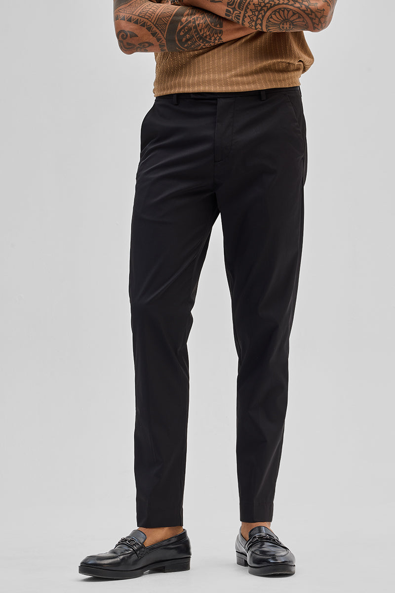 Black Slim Fit Chinos