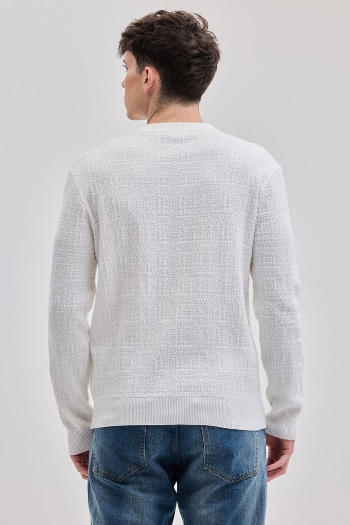 White Knitted Sweater