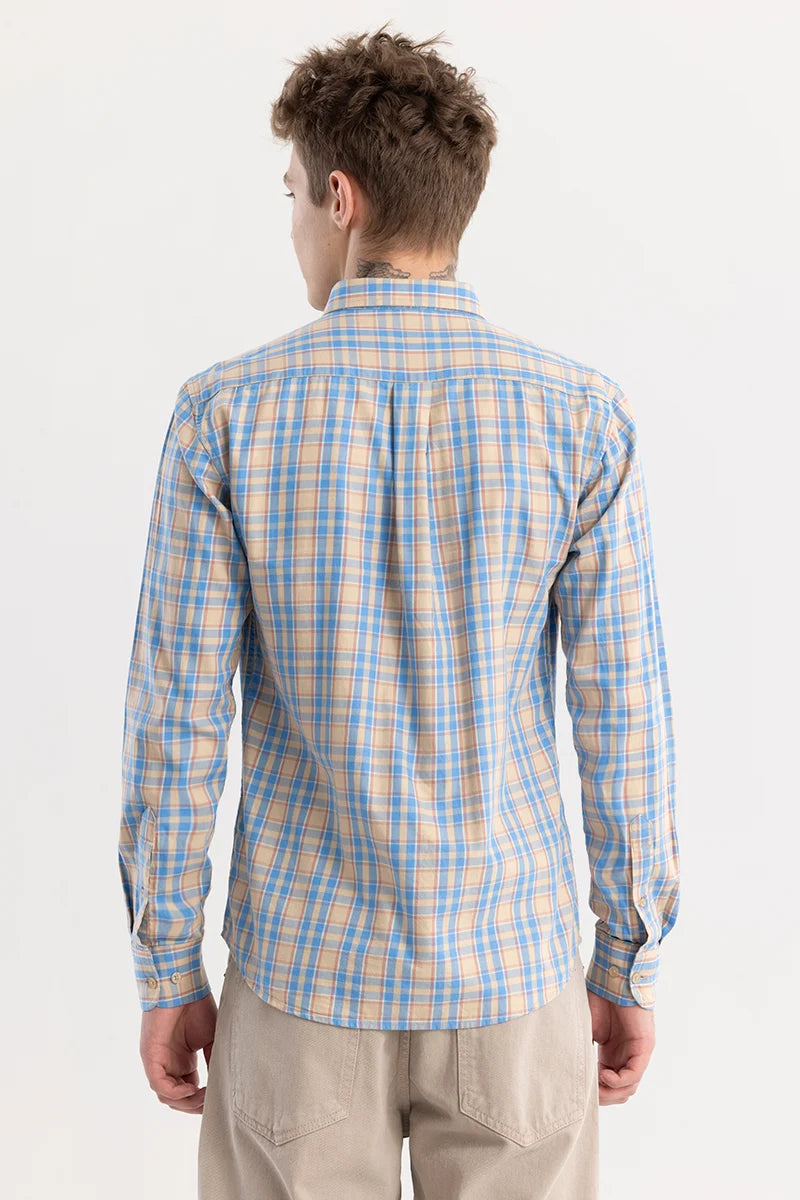 Plaiditude Blue Checked Shirts