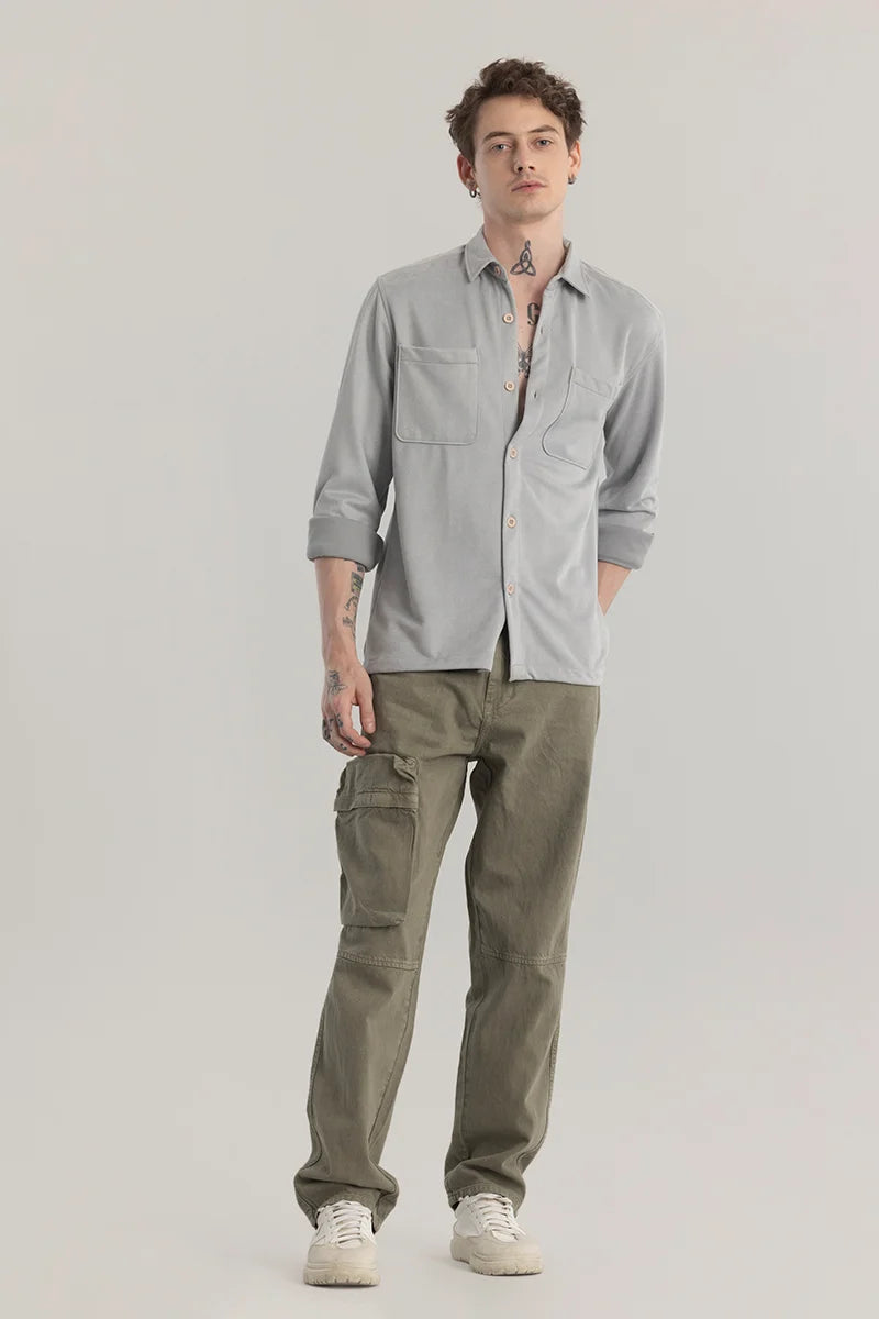 Suedineer Plain Grey Shirt