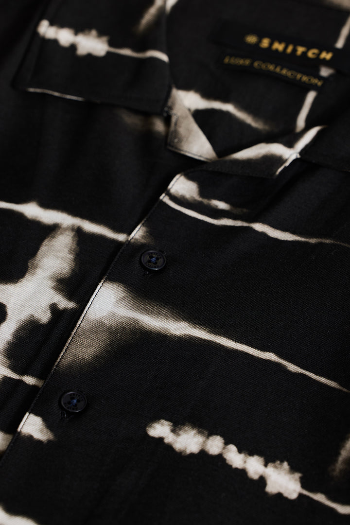 Black Cuban Abstract Shirt