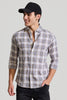 Grey Checks Linen Shirt