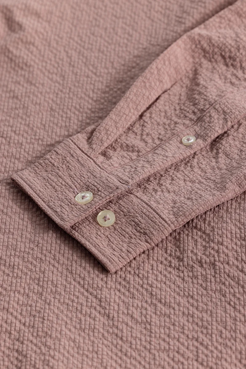 FlexiGarb Textured Mauve Shirt