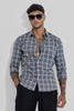 Grey Checks Slim Fit Shirt