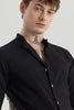 Berit Black Textured Shirts