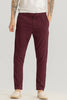 Harbor Maroon Plain Slim Fit Pants