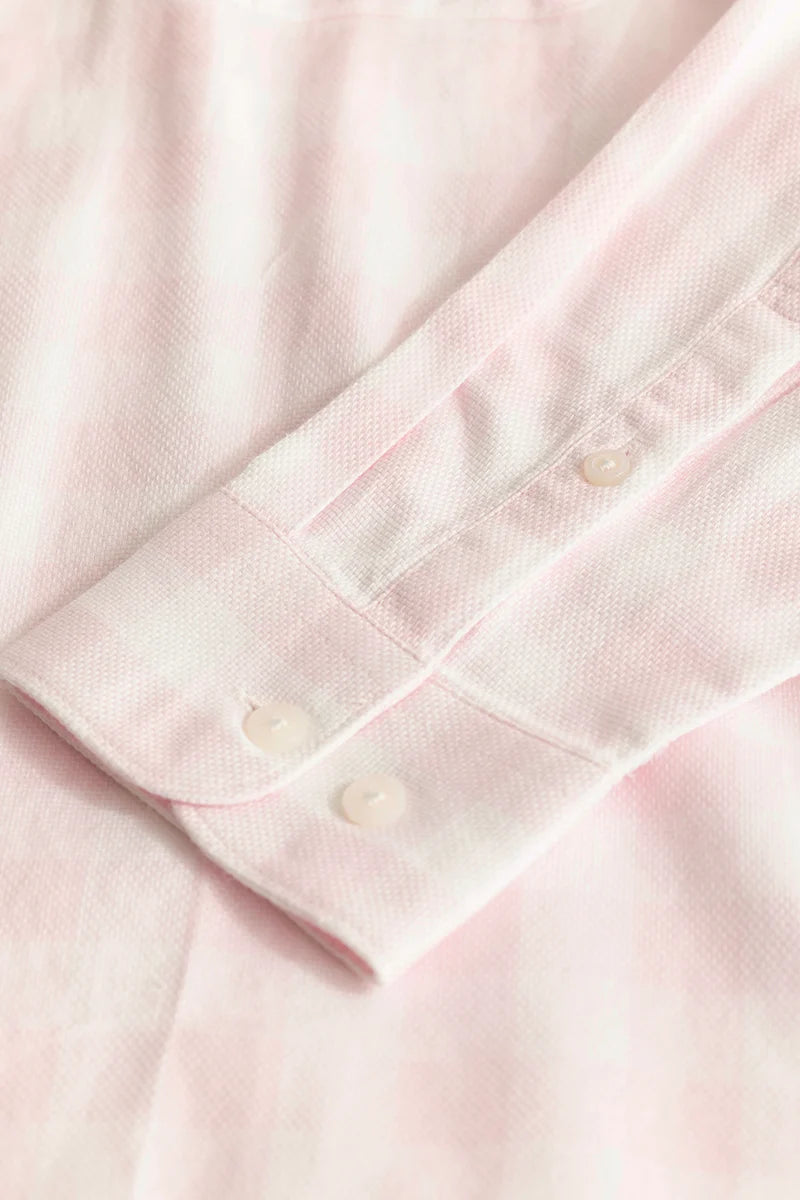 Nicolas Light Pink Checks Shirt