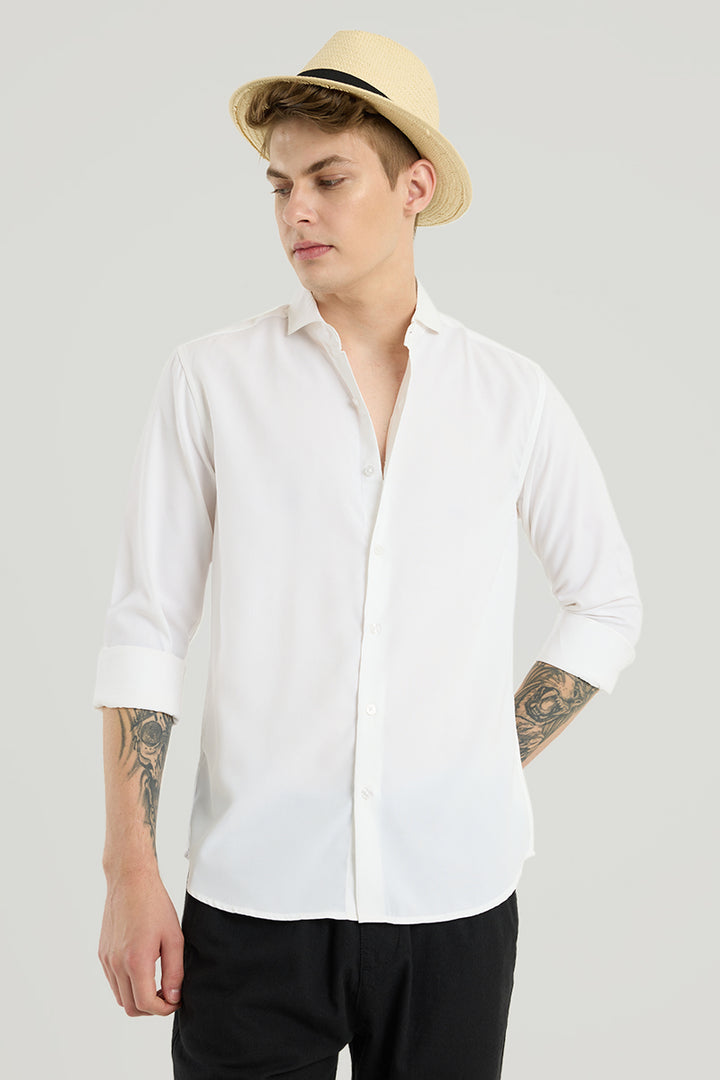 White French Collar Shirt