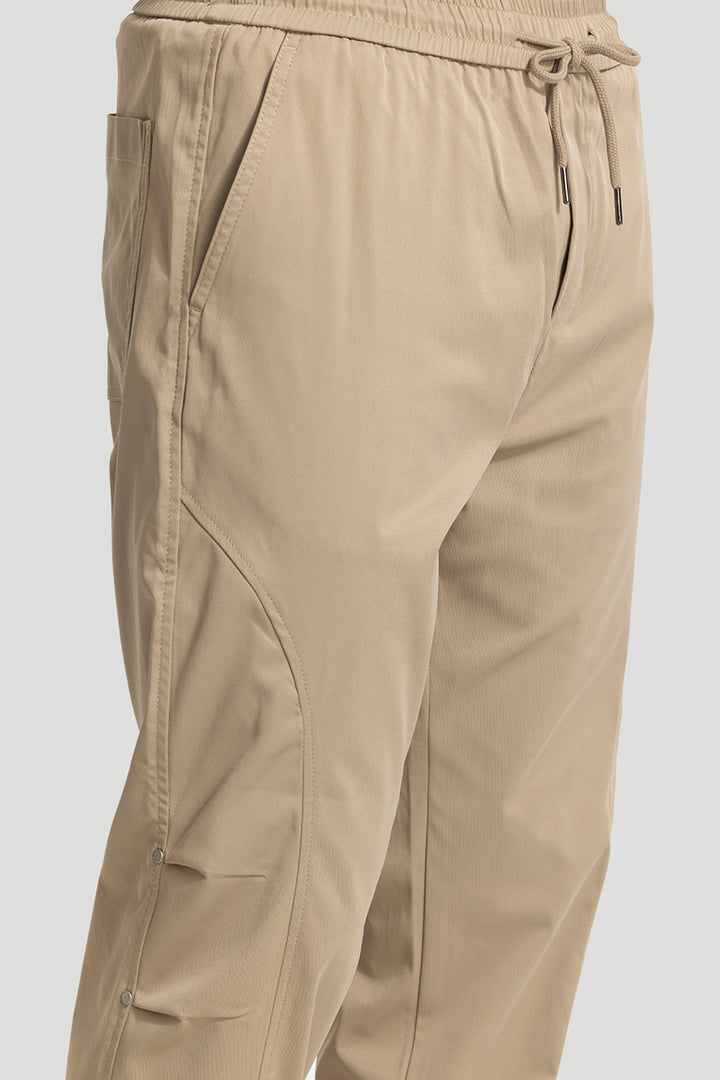 Khaki Relaxed Fit Jogger