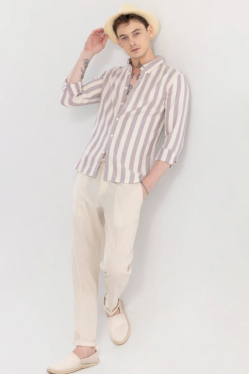 Aurora Lavender Stripe Shirt