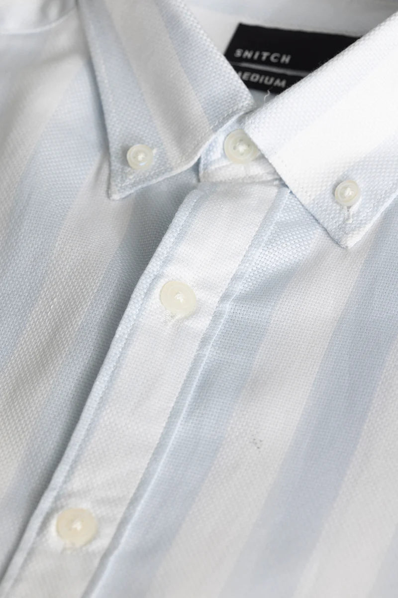 Gabriele Light Blue Stripes Shirt