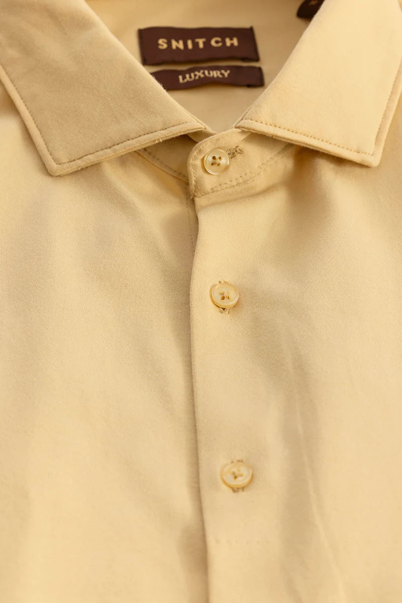 Ulrik Yellow Plain Shirt