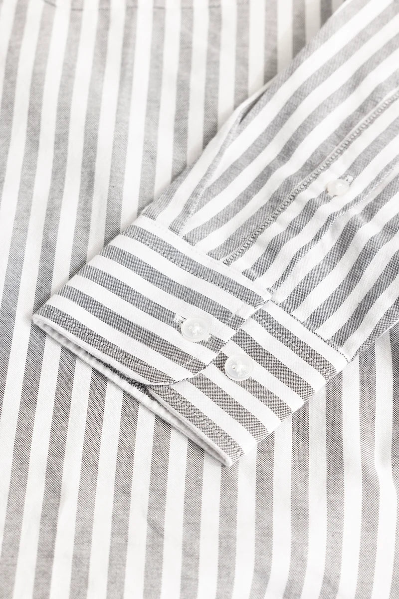 Grey Oxford Stripes shirt