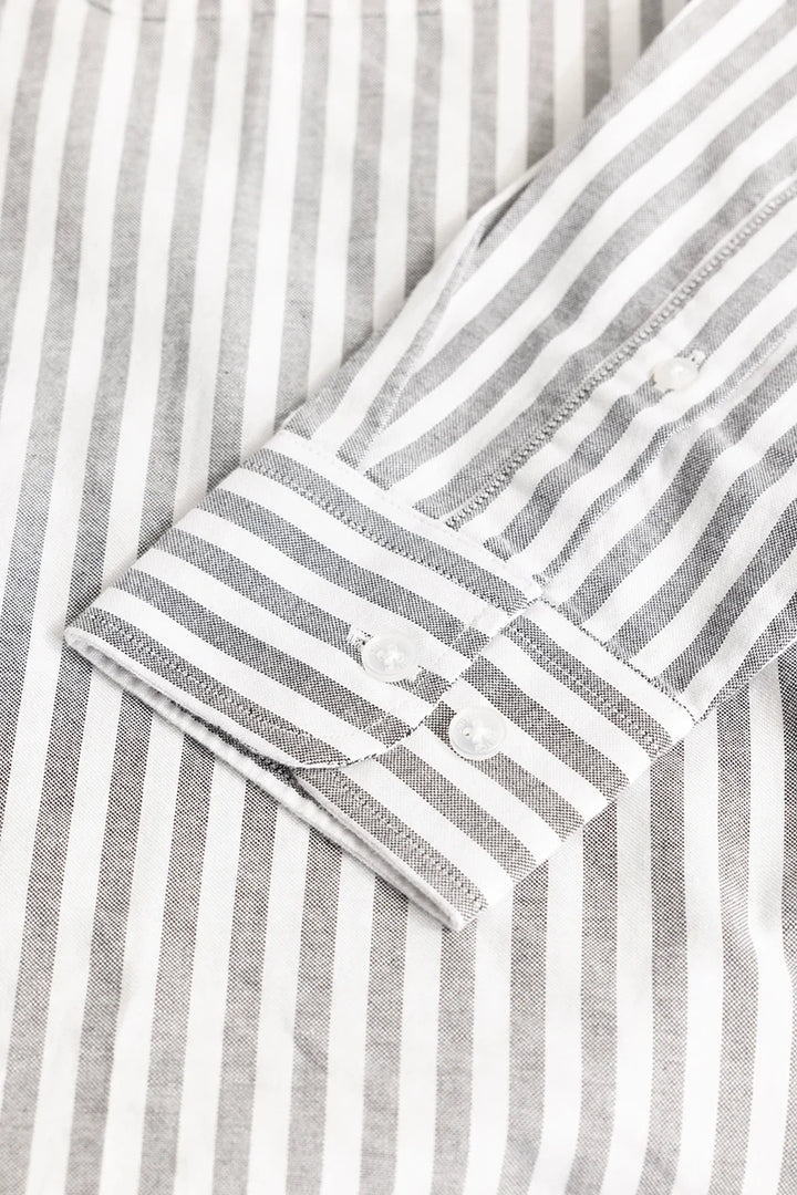 Grey Oxford Stripes shirt