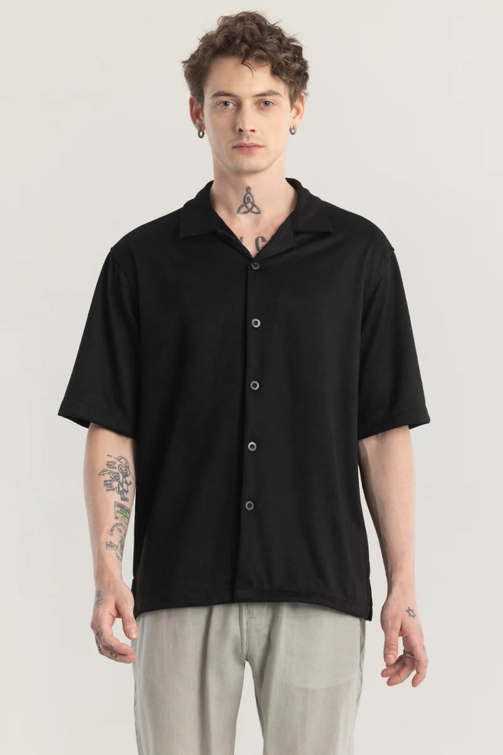 Chilluxe Black Oversized Shirt