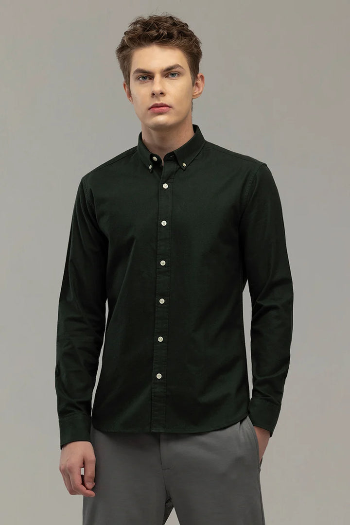 ClassicContour Plain Sage Green Shirt