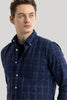 Enzo Blue Checks Shirt