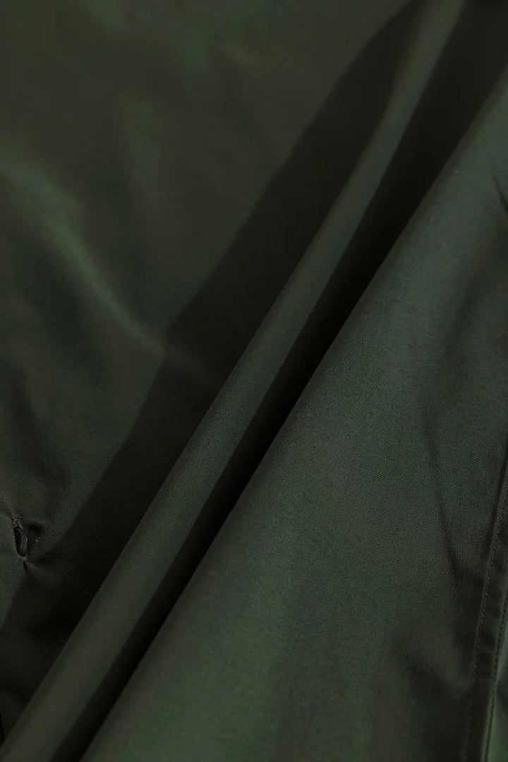 Quinnie Dark Green Plain Shirt