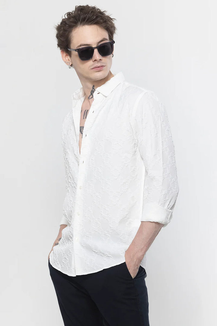 TextuRiche Quad White Shirt