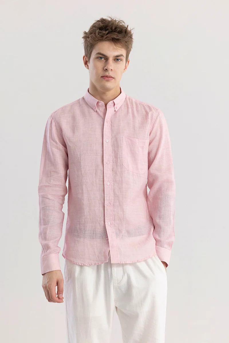 Camric Pink Linen Shirt