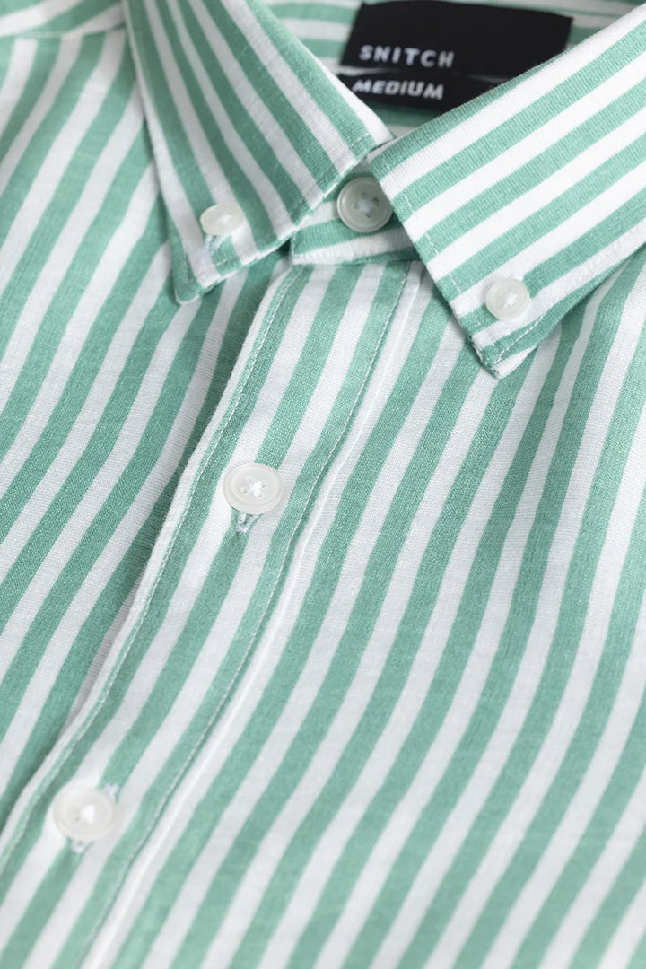 Stripehaven Green Stripe Shirt