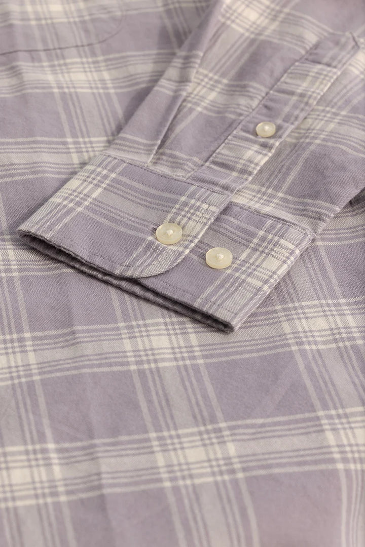 Lavender Checks Oxford Shirt