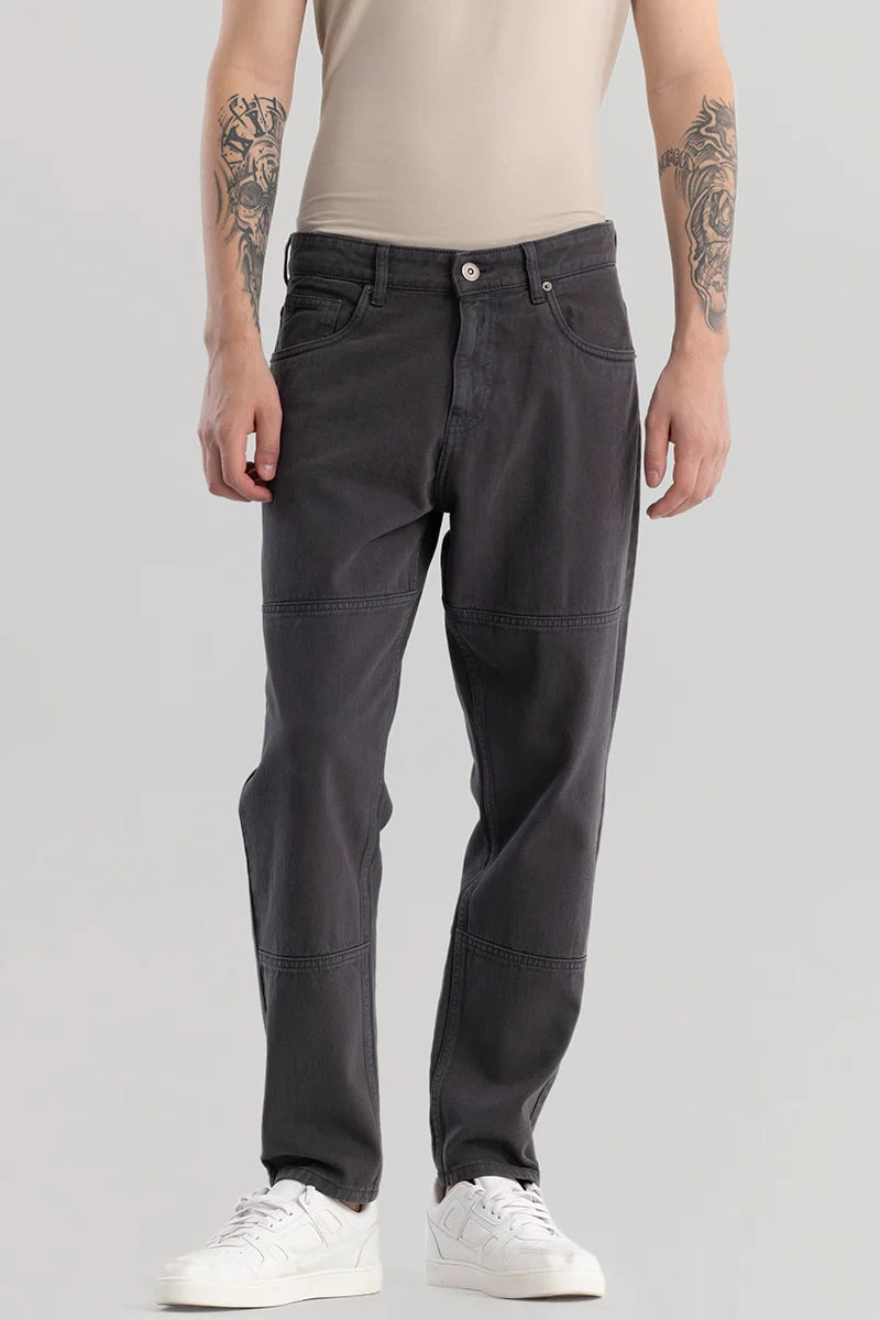 Trendstitch Grey Baggy Fit Jeans