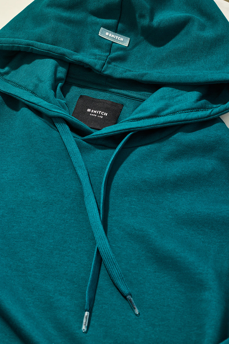 Core Lab Teal Solid Hoodie