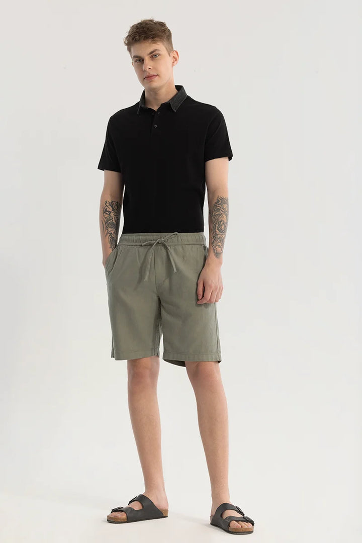 Sage Cotton Shorts