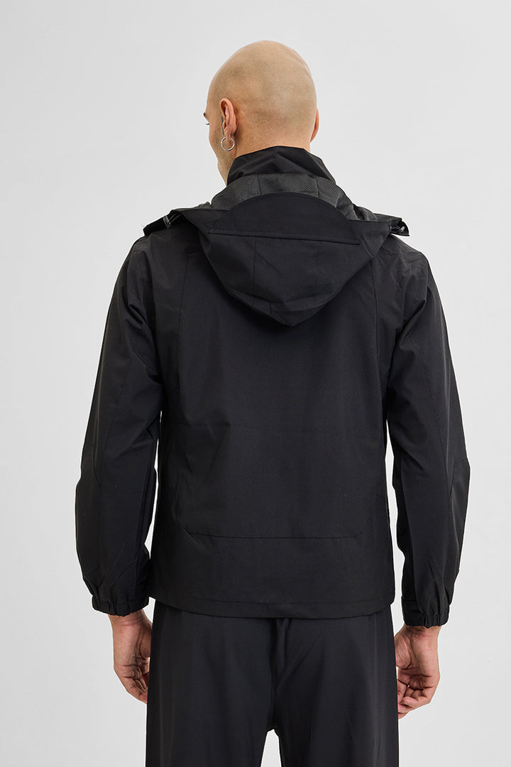 Black Water-Resistant Jacket