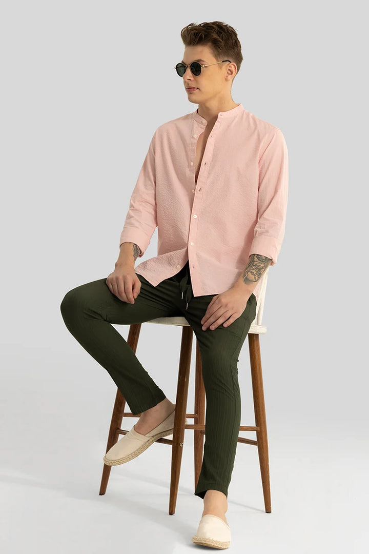 Elevate Pink Plain Shirt