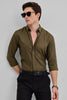 Olive Solid Twill Shirt