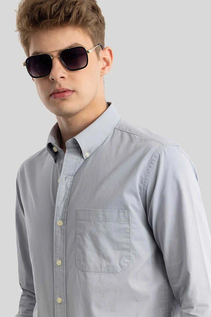 Grey Oxford Shirt