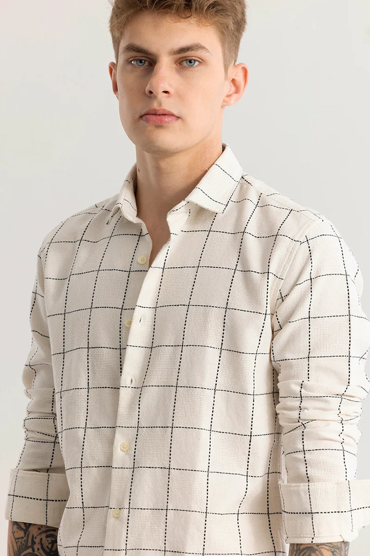 Trygve Checkered White Shirt