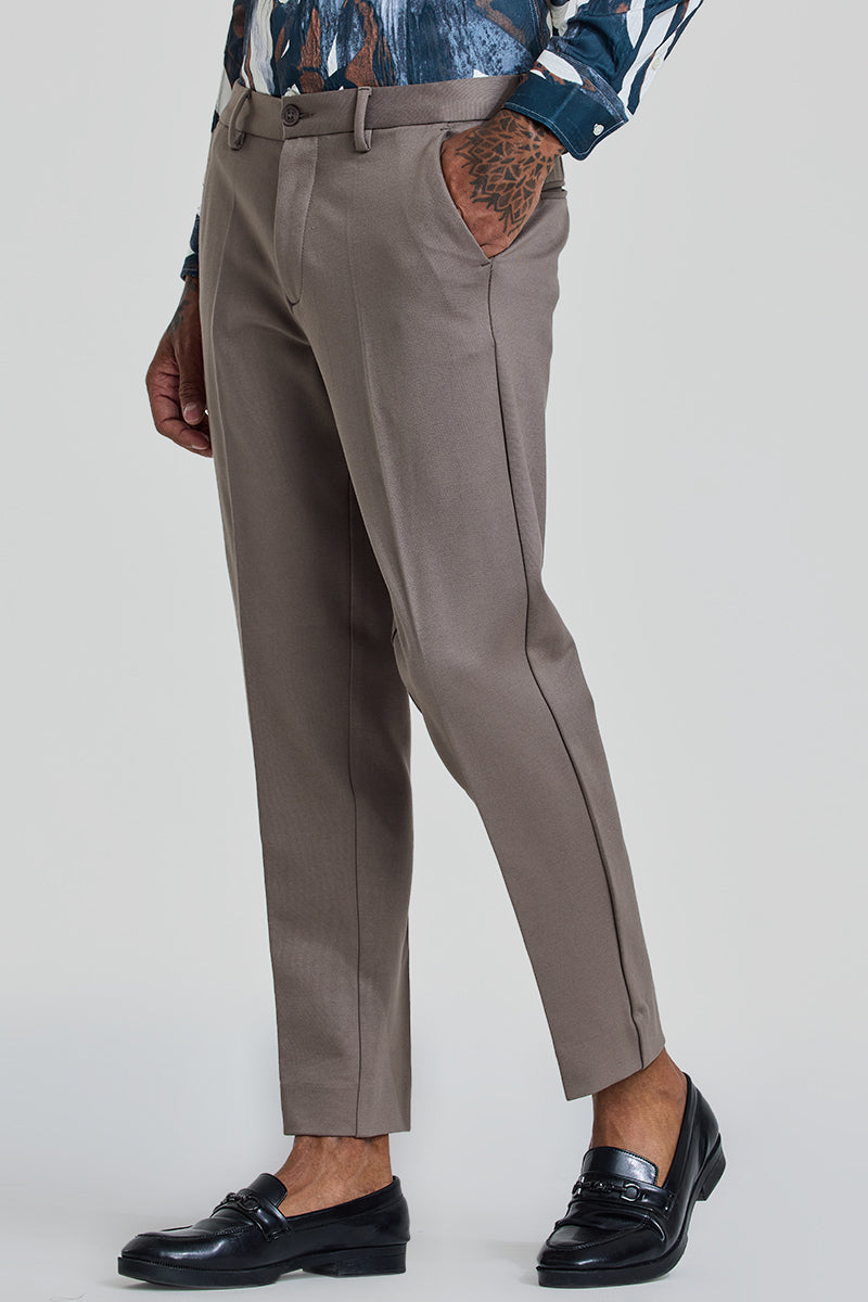 Grey Slim Fit Trousers