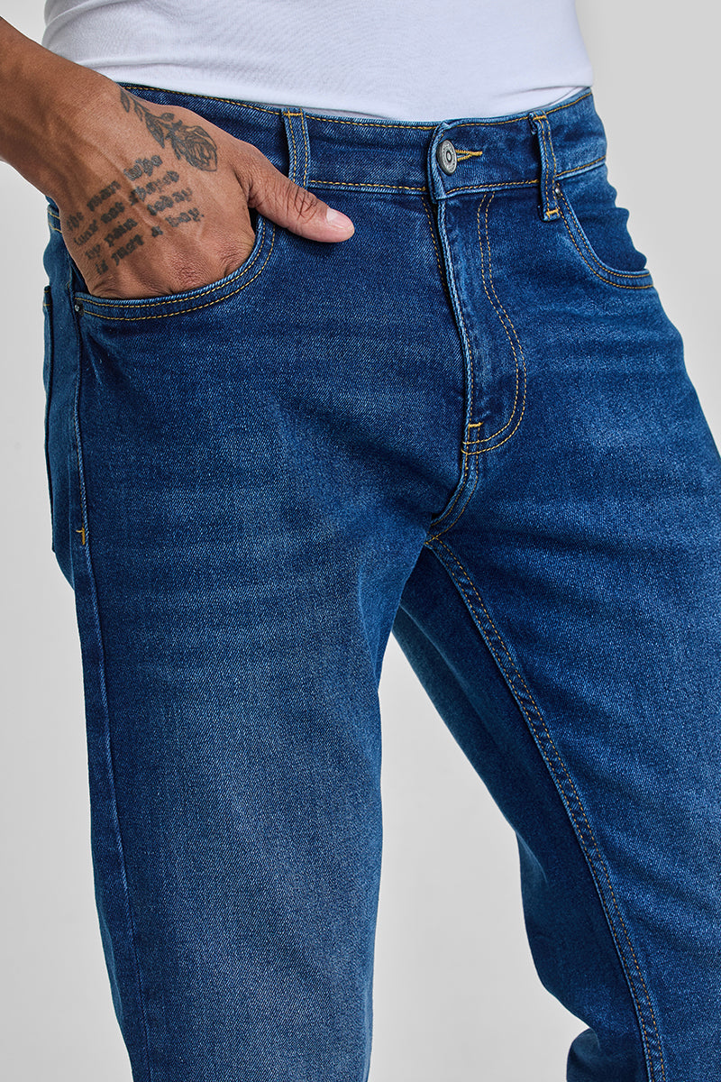 Blue Bootcut Jeans