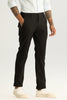 Ludovica Black Plain Slim Fit Stretch Trousers