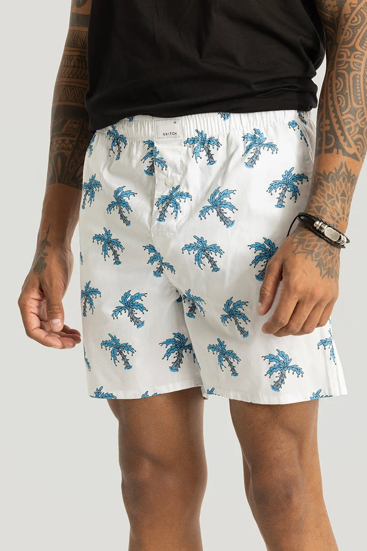 Cocotree White Printed Boxers