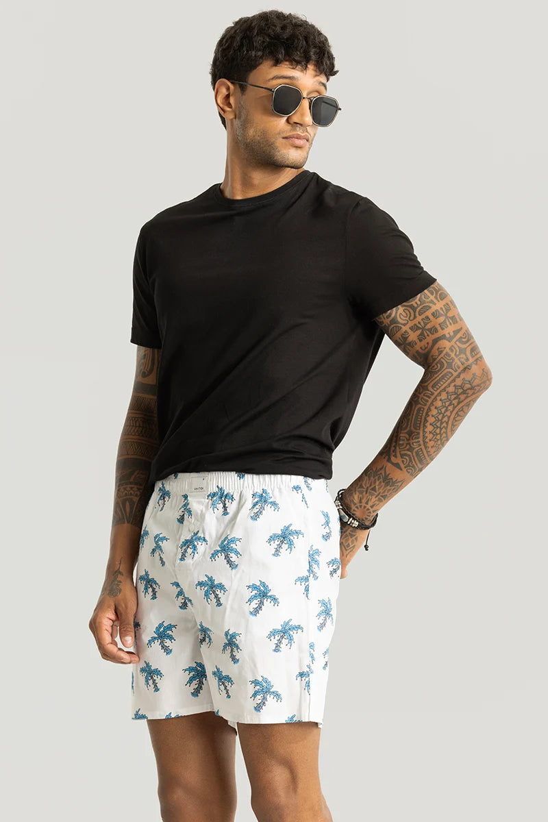 Cocotree White Printed Boxers