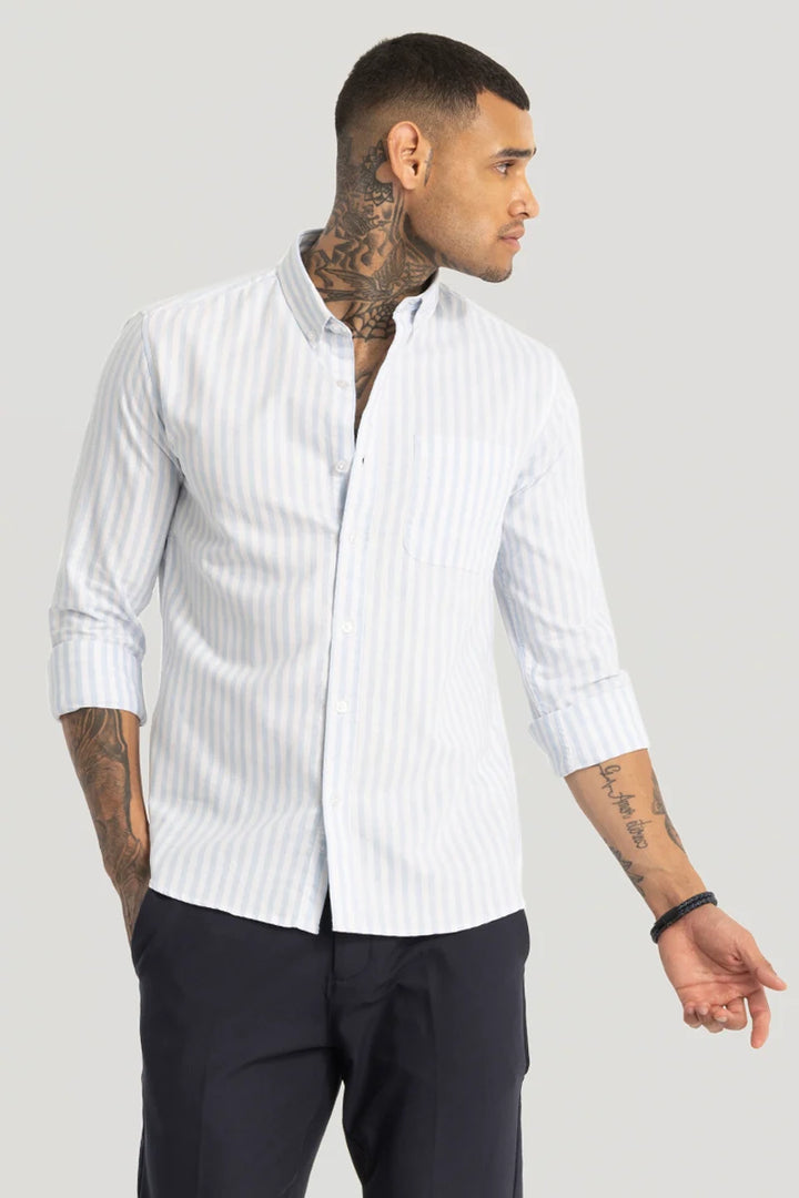 Light Blue Oxford Stripes shirt