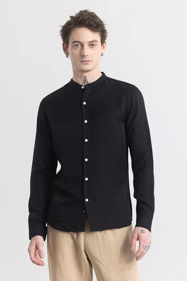 CharmShirt Plain Black Shirt