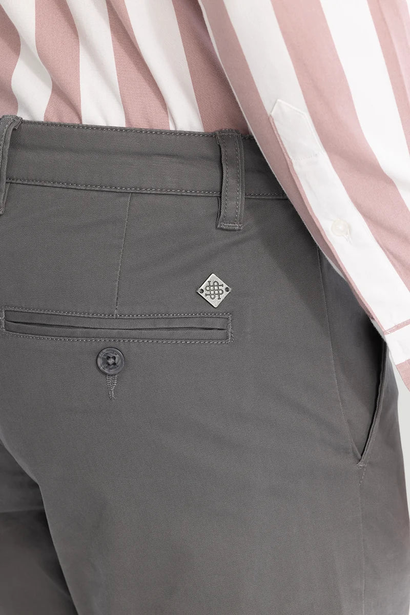 Charcoal Grey Slim Fit Chinos