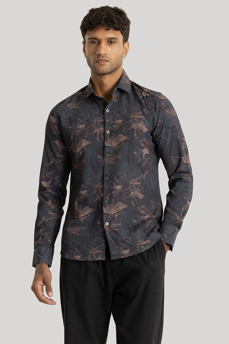 Origin Navy Abstract Shirt