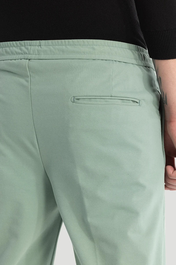 Green Relaxed Fit Trousers