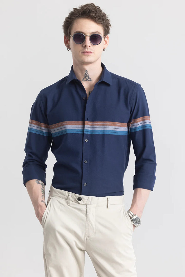 Stripelush Navy Stripe Shirt